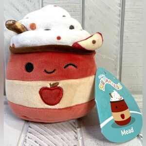 Squishmallow 5” Mead The Apple Cider Latte Coffee Food and Drink Plush NWT
